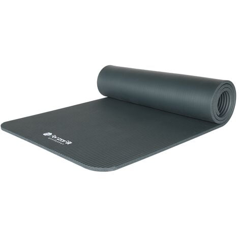 Esterilla de yoga ForzaFit con correa de transporte - Extra gruesa 12 mm -  Gris