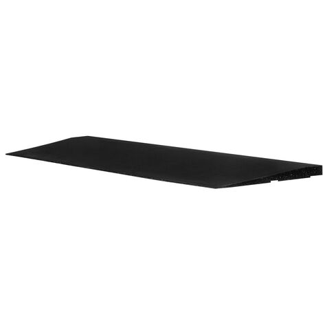Suelo deportivo con borde de goma - 100x25 cm - 20 mm de espesor - Negro