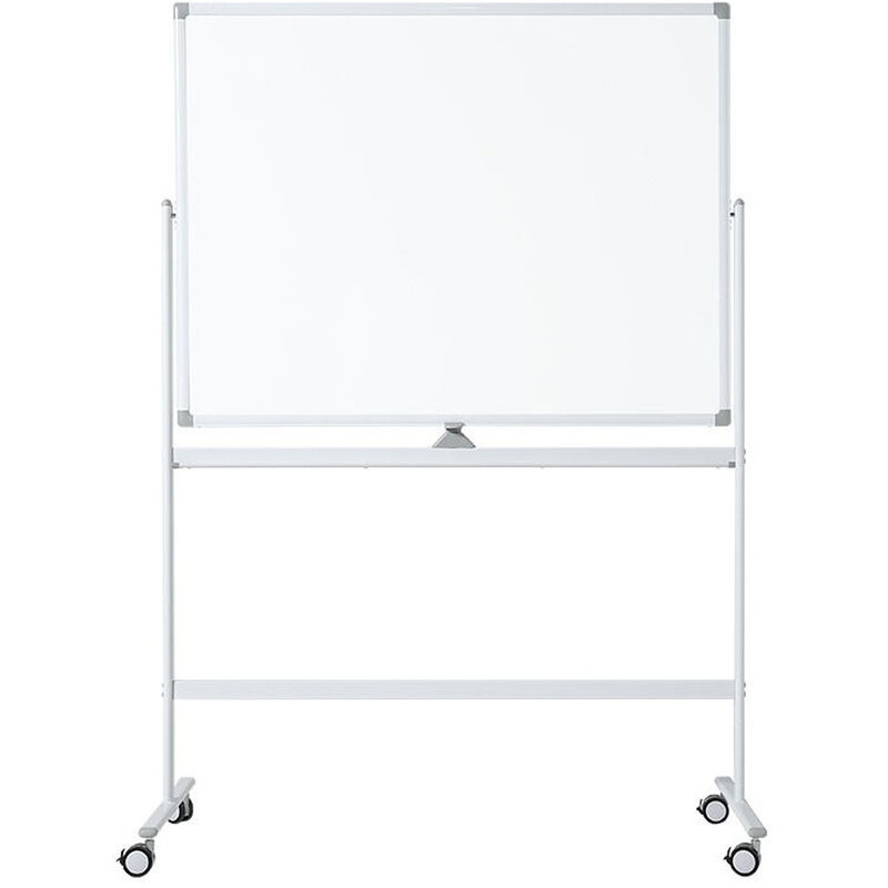 GIANTEX Lavagna magnetica mobile con supporto, 120 x 90 cm, su entrambi i  lati, 160/188