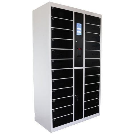 Safelock Laptop - Armadietto di ricarica - con display per 24 laptop o tablet