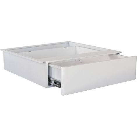 OSteed Cassetto Sotto Scrivania In Metallo - 45x31x15,5 Cm, Scorrevoli Silenziosi, Bianco (Altezza Traversa 5 Cm)
