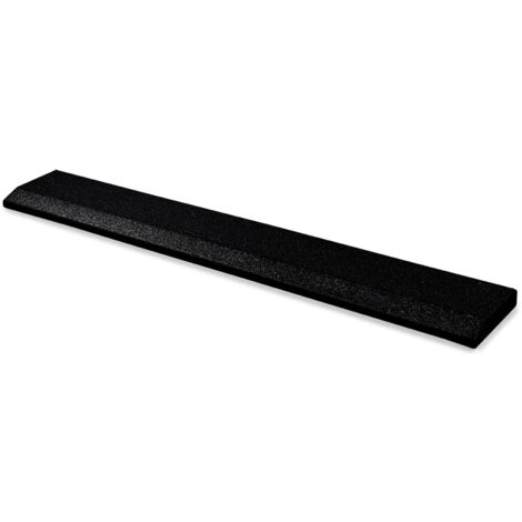Bordo in gomma per pavimenti sportivi - 108x15 cm - spessore 30 mm - Nero (1/2)
