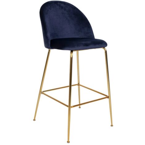 Sgabello da bar Vidin - Blu scuro (1/5)