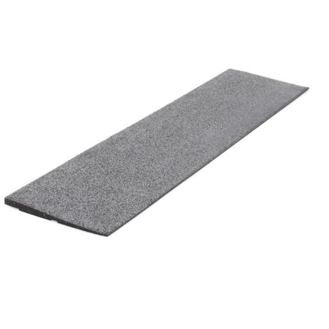 Bordo in gomma per pavimenti sportivi 'STONE' - 100x25 cm - 20 mm - Grigio medio (1/5)