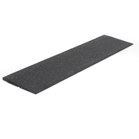 Bordo in gomma per pavimenti sportivi 'FIFTEEN' - 100x25 cm - 20 mm - Grigio scuro / Nero (1/5)