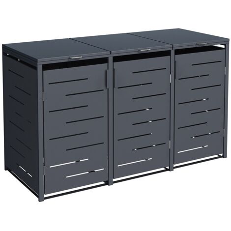 Kliko ombouw Design - 3 contenitori - Antracite (1/2)