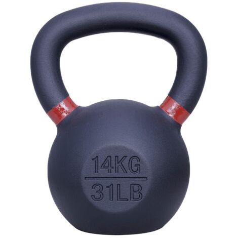 Kettlebell in ghisa - 14 kg - Nero/marrone chiaro (1/3)