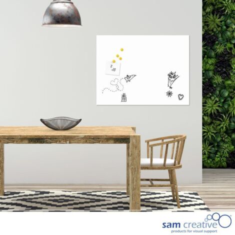 Lavagna bianca flessibile magnetica 90x120 cm