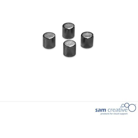 Magneti metallici 10mm Cilindro nero (4pz) (1/2)