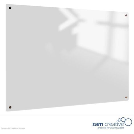 Lavagna bianca in vetro solido bianco trasparente 45x60 cm (1/2)