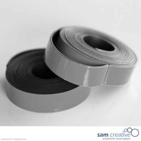 Nastro magnetico per lavagne bianche 10 mm grigio (1/2)