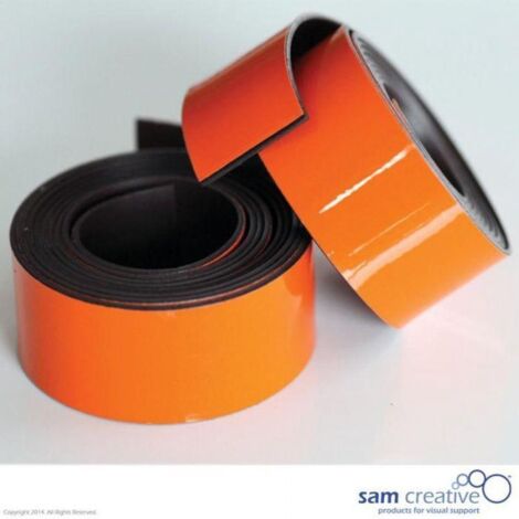 Nastro magnetico per lavagne bianche 20 mm arancione (1/2)