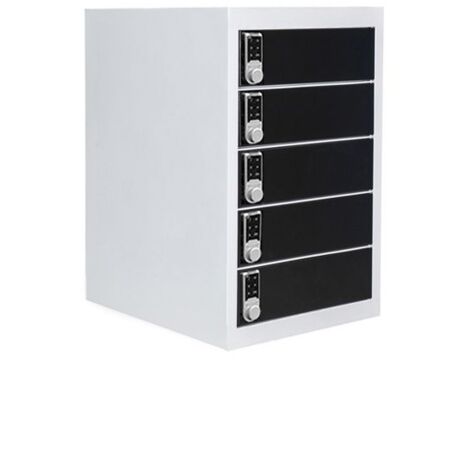 armadietto a 5 scomparti per tablet e laptop - Con serratura con codice a combinazione - Conservazione e ricarica (1/3)