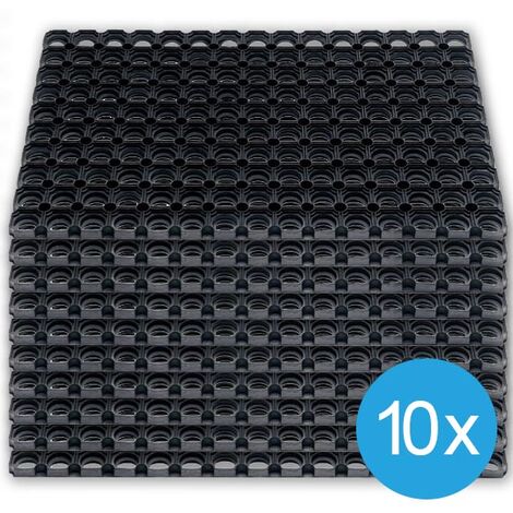 10 tappeti in gomma forata - 100x150 cm