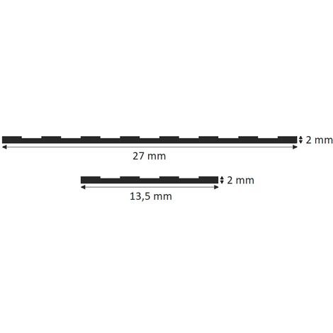 Striscia adesiva antiscivolo in gomma - Nera - Larga 13,5 mm - Lunga 15  metri