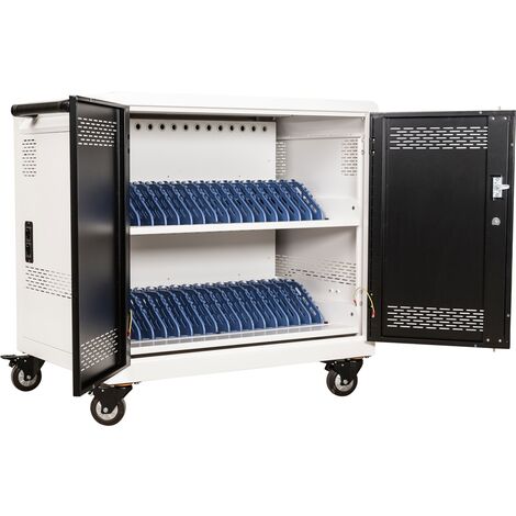 Carrello / Stazione di ricarica per 24 laptop / tablet – Safecart24