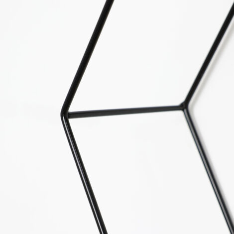 Set 3 Mensole Magnetiche Per Officina - Nero, Metallo, Dimensioni 31, 21 E 15 Cm