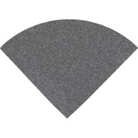 Angolo bordo in gomma pavimento sportivo 'STONE' - 25x25 cm - 20 mm - Grigio centrale