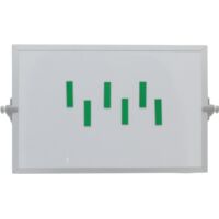 Barra dei simboli magnetica 1x4 cm verde