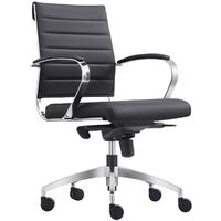 Sedia girevole Cadiz Black - 100% pelle