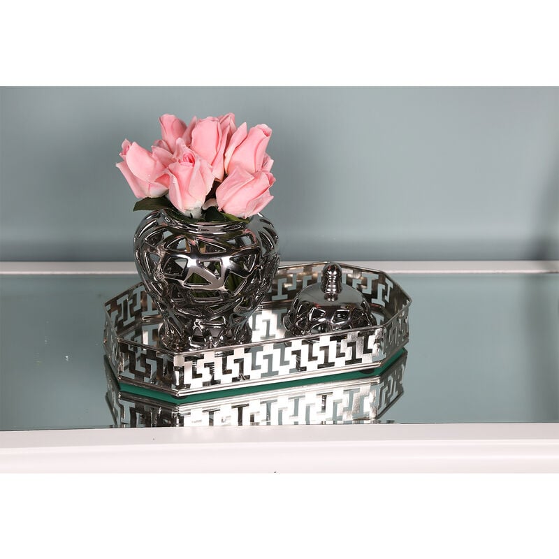 Flower Mirror Tray S00 - Home