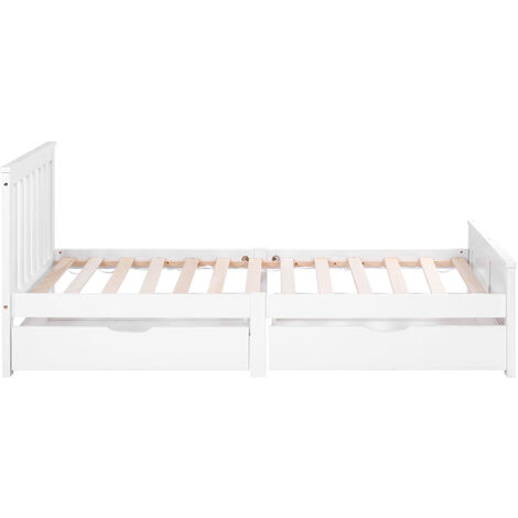 Single Bed 3ft 190x90cm Wooden Bed Frame Storage Bed with Drawers for Adults, Kids, Teenagers