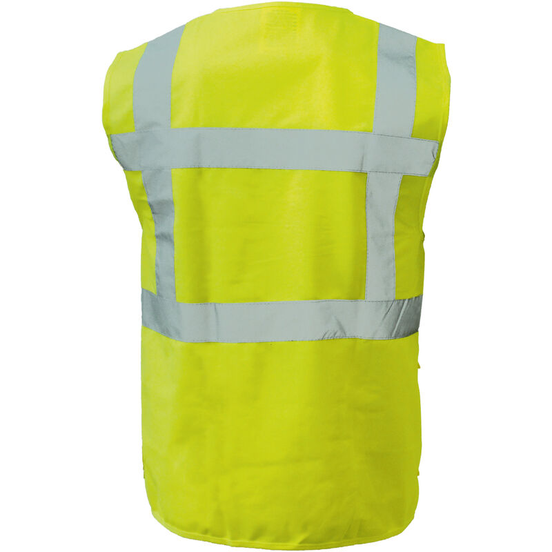 Gilet da lavoro, gilet ad alta visibilità, RWS, giallo, taglia L