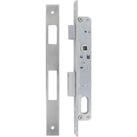 Serrure pour portail à larder à cylindre oblongue axe à 15 mm + gâche - SECURY-T