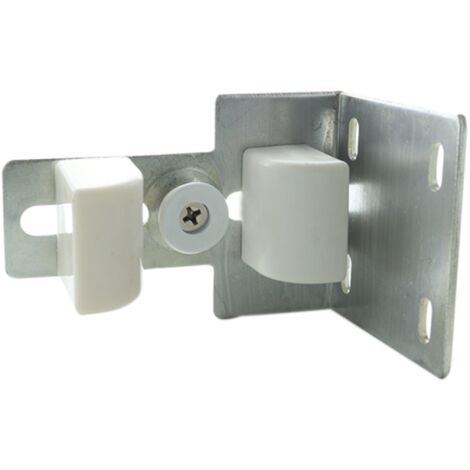 Gâche portail coulissant - Acier zingué blanc - 3 fonctions blanc - SECURY-T