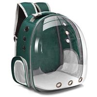 Sac à dos de transport bulle pour chat ou petit chien vert foncé