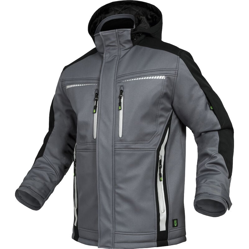 Chaqueta de trabajo invierno soft shell gris/negro talla XXXXXL