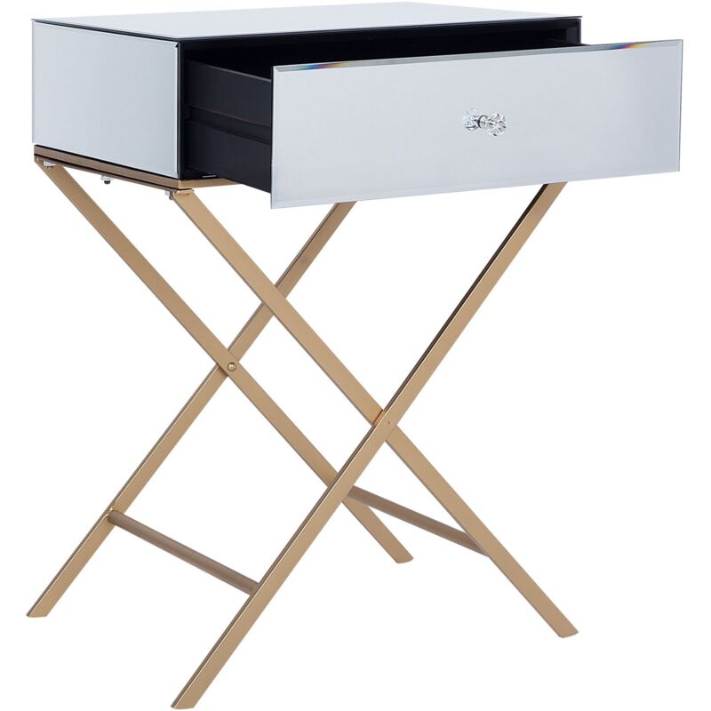 Camille x deals base mirrored nightstand