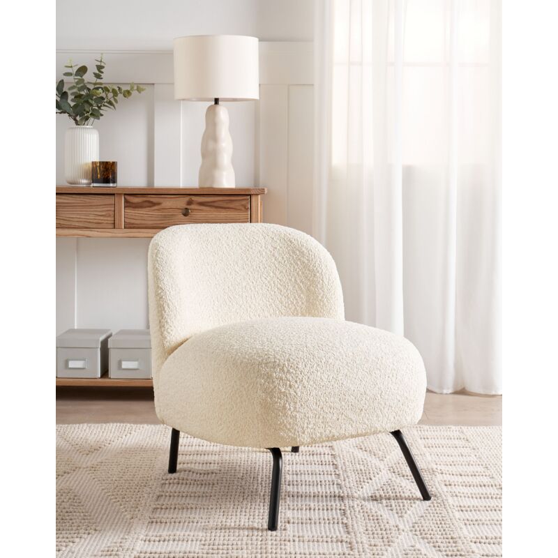 off white armchair