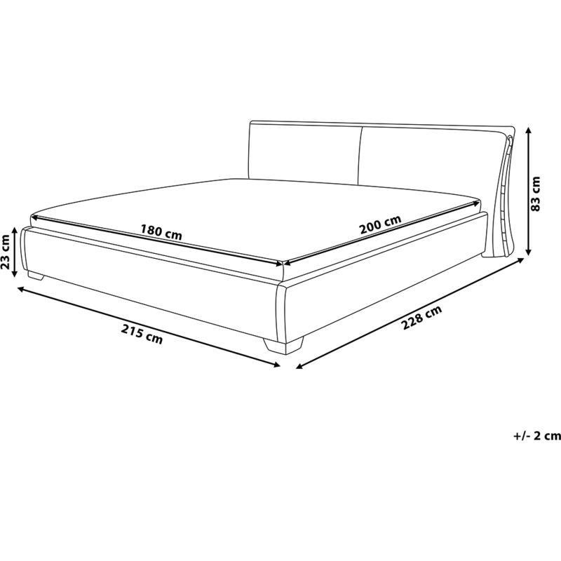 Eu Super King Size Bed Frame Led 6ft, Bed Frames 200×200