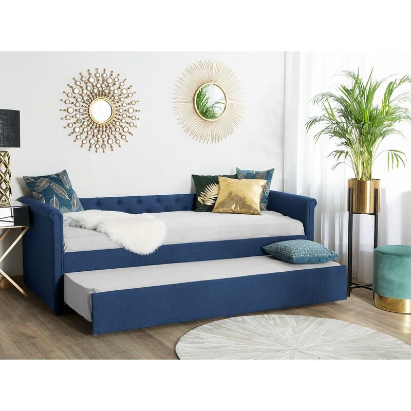 Navy blue deals trundle bed