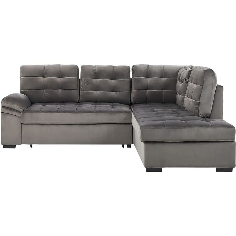 grey sofa bed with storage