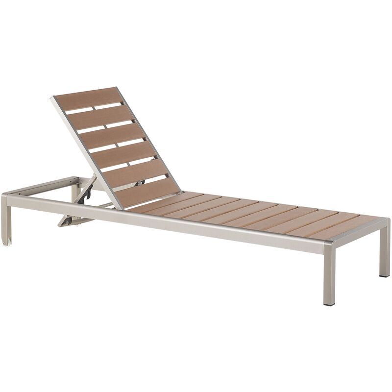 Charles bentley wooden fsc acacia large folding curved reclining sun outlet lounger