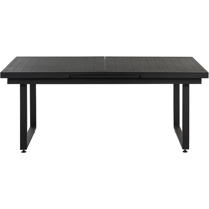 Black aluminum on sale dining table