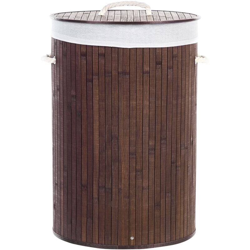 Dark wood washing clearance basket