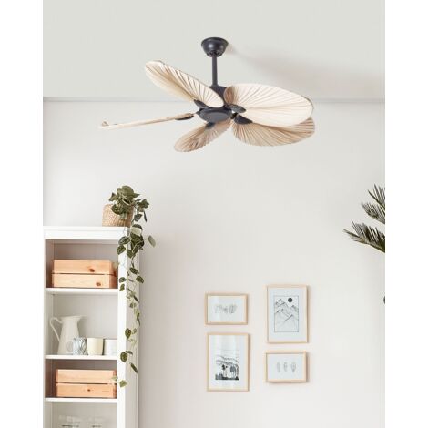 Traditional Ceiling Fan With Leaf