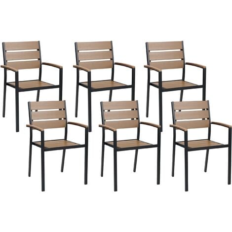 Black modern deals outdoor dining chairs