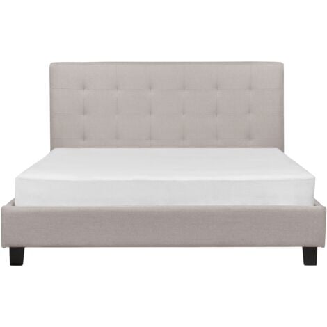 Light grey deals tufted platform bed