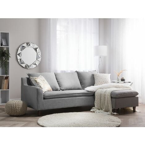 Gray store polyester sectional