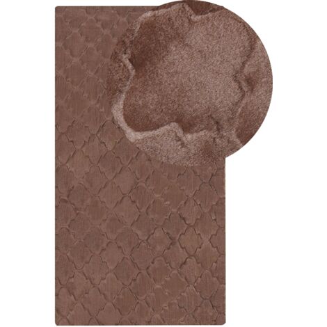 Faux Fur Rug GHARO Brown 80 x 150 cm (1/5)