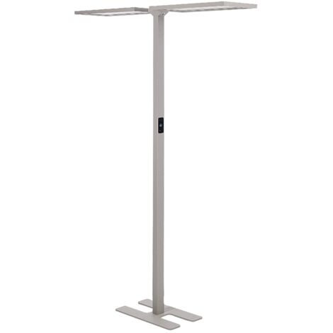 LED Floor Lamp SCULPTOR with Motion Sensor Metal Silver (1/5)