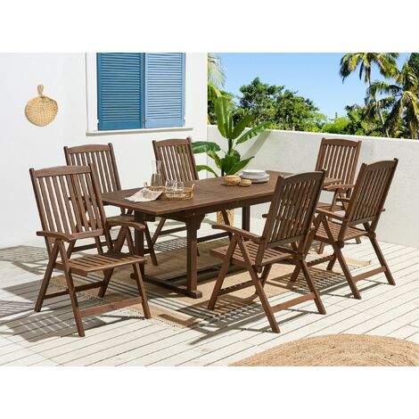 Outdoor acacia on sale dining table