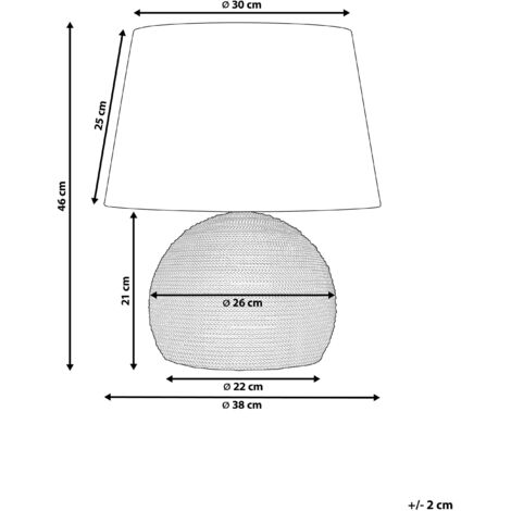 Table Lamp GROWEE Wicker Natural