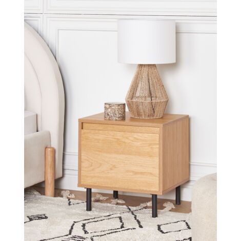 Natural on sale finish nightstand