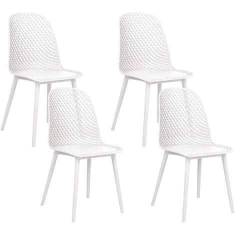 Set of 4 dining deals chairs white