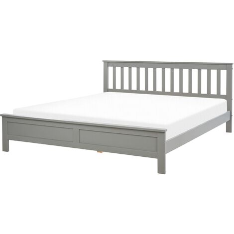 White coastal store bed frame